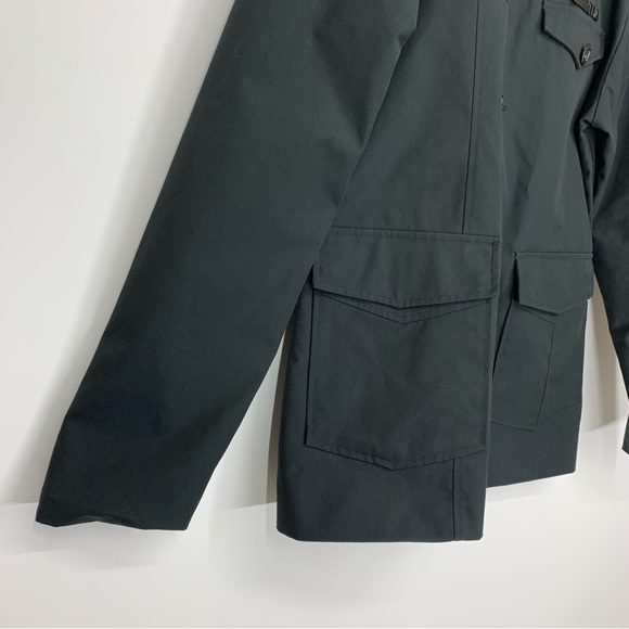 Volcom Men's Black Military Style Officers Jacket With Anchor Buttons Size Large - Picture 4 of 16